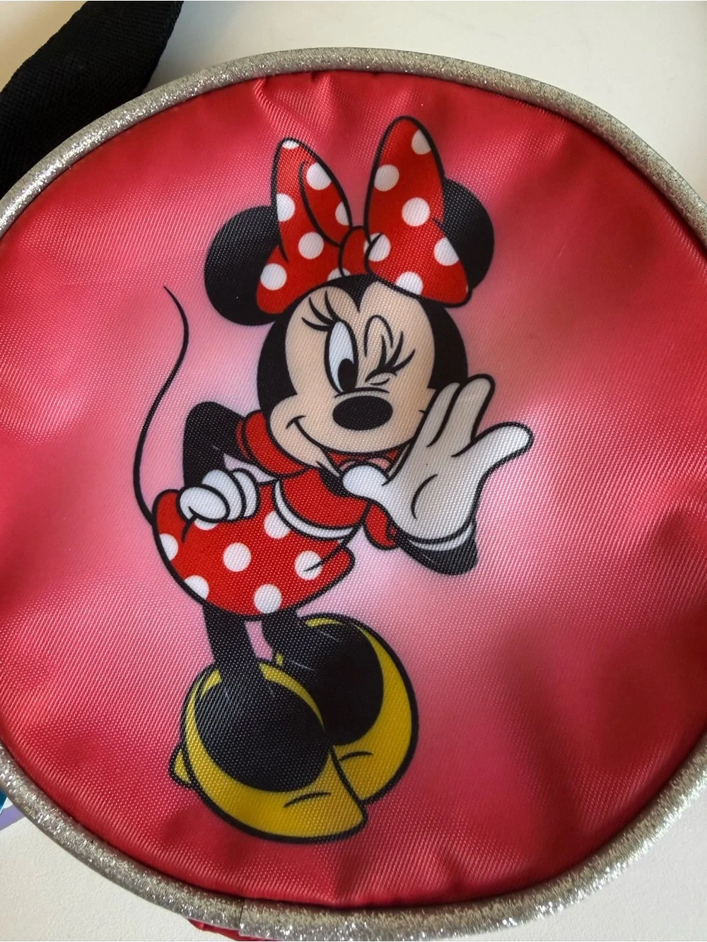 Disney Parks Minnie Mouse Round Crossbody Bag Purse Red Polka Dot NWT Kids